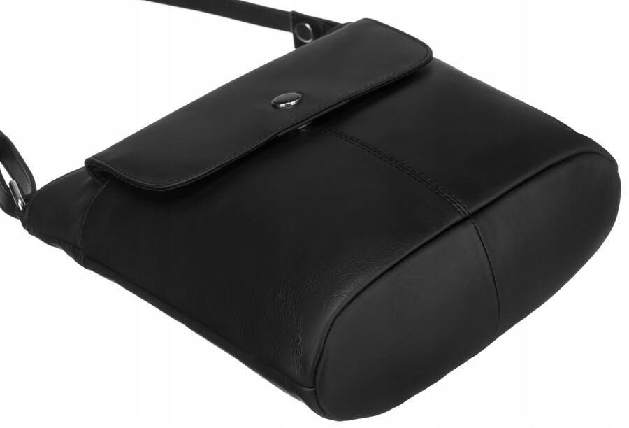 Listonoszka damska z licowej skóry naturalnej - Peterson - obrazek 7