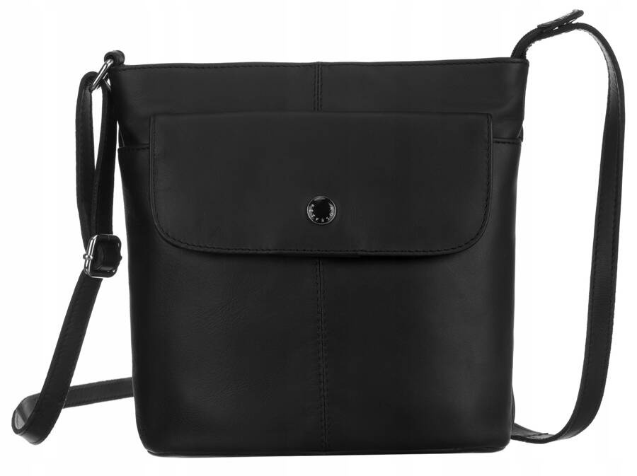 Listonoszka damska z licowej skóry naturalnej - Peterson - obrazek 2