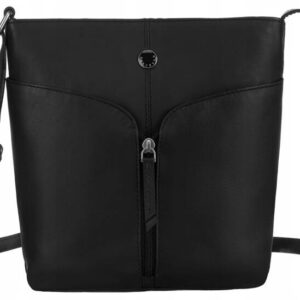 Skórzana listonoszka damska na regulowanym pasku - Peterson