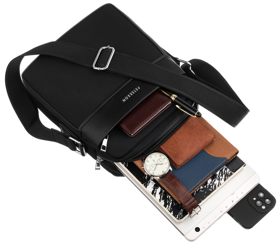 Codzienna torebka męska crossbody - Peterson - obrazek 14