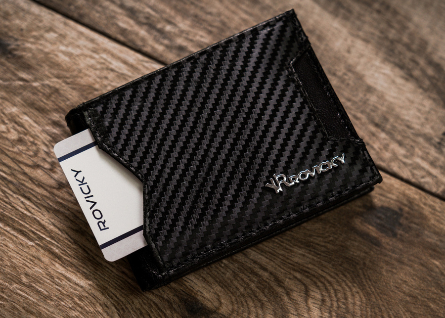 Banknotówka męska ze skóry naturalnej - Rovicky - obrazek 5