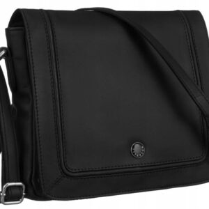 Skórzana listonoszka damska z klapką - Peterson