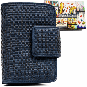 Skórzany portfel damski zamykany na zatrzask - Rovicky