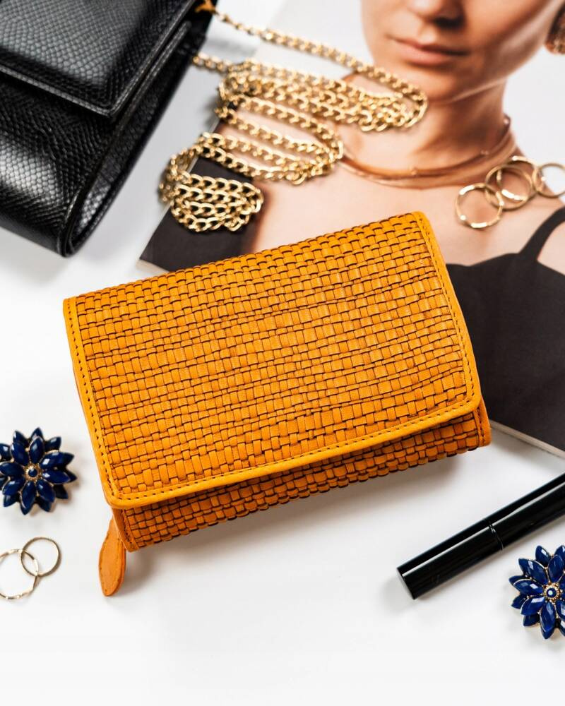 Elegancki portfel damski ze skóry naturalnej - Rovicky - obrazek 2