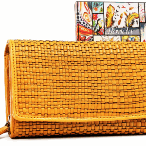 Elegancki portfel damski ze skóry naturalnej - Rovicky