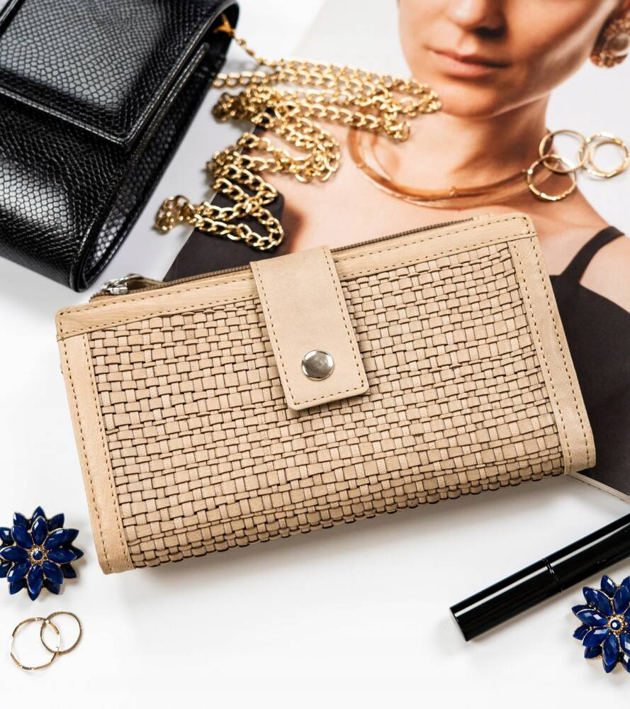 Duży portfel damski ze skóry naturalnej - Rovicky - obrazek 2