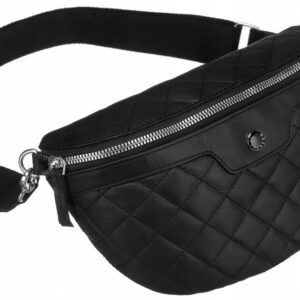 Miejska, pikowana saszetka damska ze skóry naturalnej - Peterson