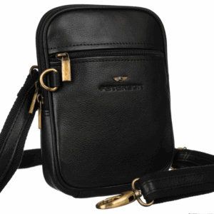 Skórzana listonoszka-saszetka męska na ramię - Peterson