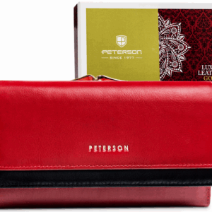 Duży portfel damski ze skóry naturalnej - Peterson