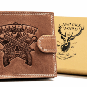 Duży portfel męski z nubukowej skóry naturalnej - Always Wild