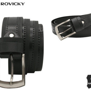 Męski pasek ze skóry naturalnej - Rovicky