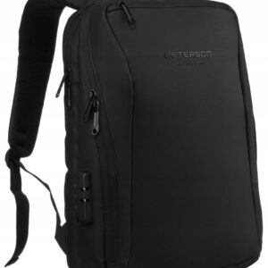Duży, pojemny plecak z portem USB i miejscem na laptopa - Peterson