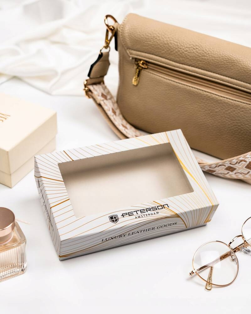 Elegancki skórzany portfel damski na zatrzask i suwak - Peterson - obrazek 9