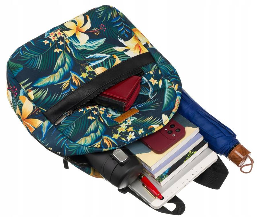 Wzorzysty, miejski plecak damski - Rovicky - obrazek 10