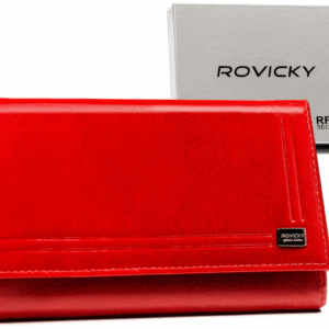 Duży, pojemny portfel damski ze skóry naturalnej - Rovicky