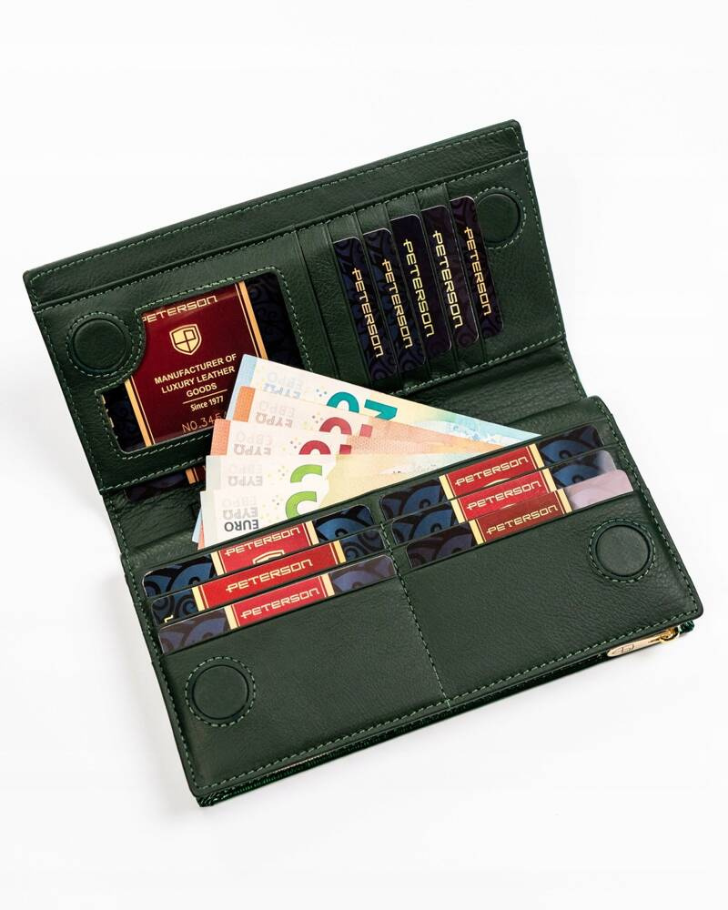 Elegancki portfel damski na magnes - Peterson - obrazek 4