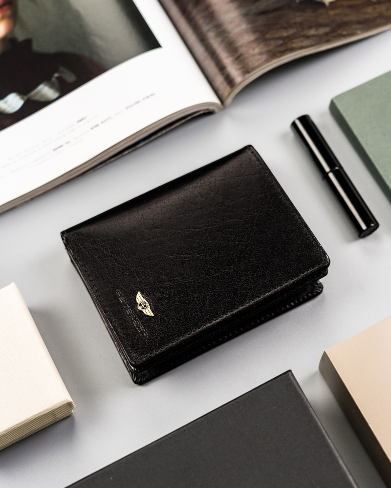 Skórzany portfel damski średnich rozmiarów - Peterson - obrazek 3