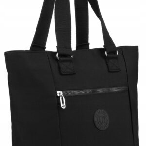 Nylonowy, pojemny shopper damski - Peterson