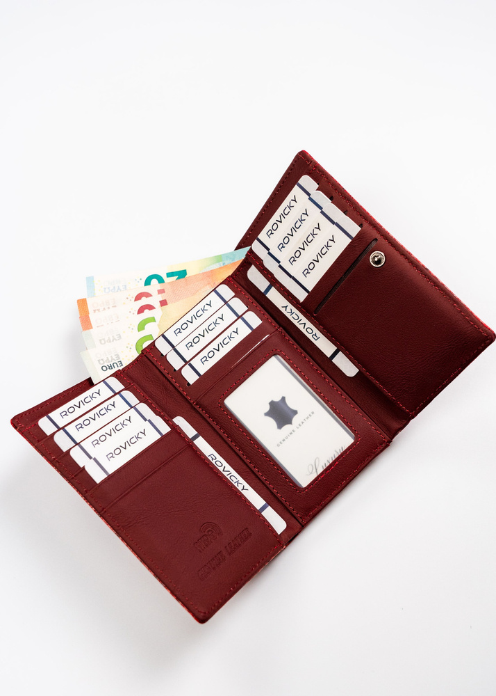 Portfel damski ze skóry naturalnej i ekologicznej - 4U Cavaldi - obrazek 6