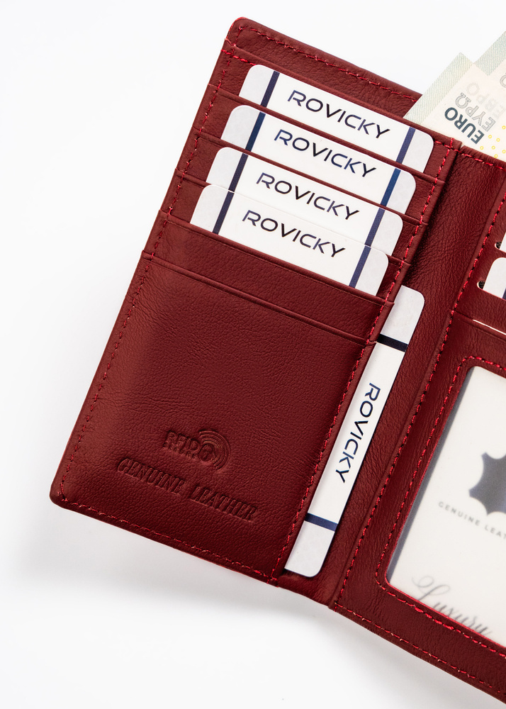 Portfel damski ze skóry naturalnej i ekologicznej - 4U Cavaldi - obrazek 9