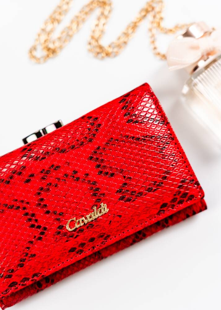 Portfel damski ze skóry naturalnej i ekologicznej - 4U Cavaldi - obrazek 4