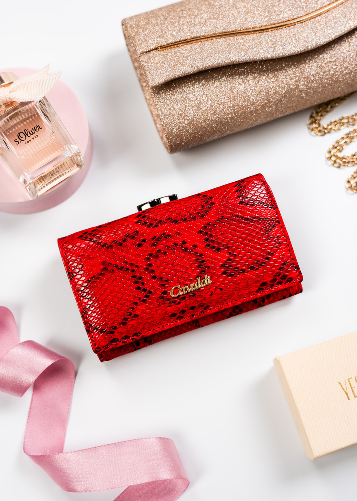 Portfel damski ze skóry naturalnej i ekologicznej - 4U Cavaldi - obrazek 3