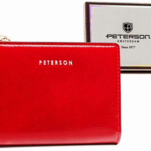 Mały portfel damski ze skóry ekologicznej - Peterson