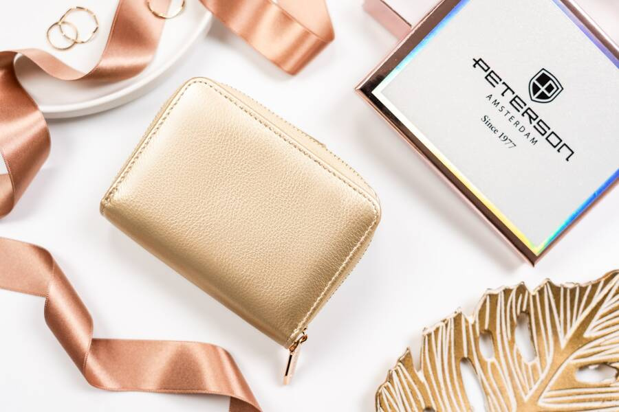 Elegancki portfel damski ze skóry ekologicznej - Peterson - obrazek 5