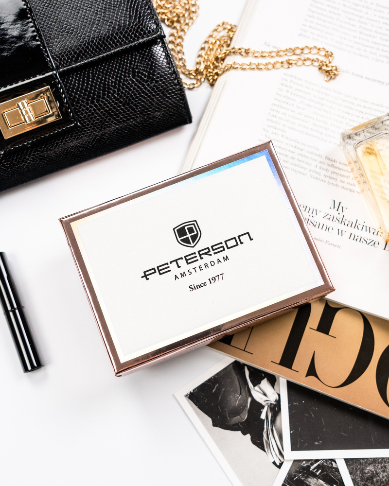 Elegancki portfel damski ze skóry ekologicznej - Peterson - obrazek 11