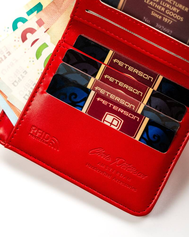 Elegancki portfel damski ze skóry ekologicznej - Peterson - obrazek 8