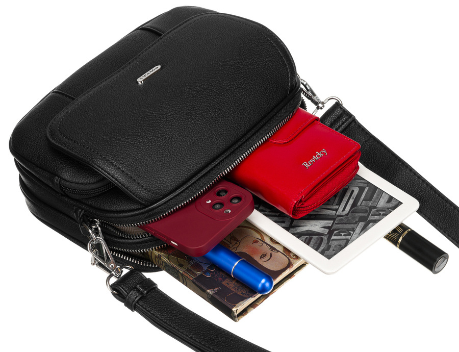 Torebka damska PU R-074-02 Black - obrazek 11