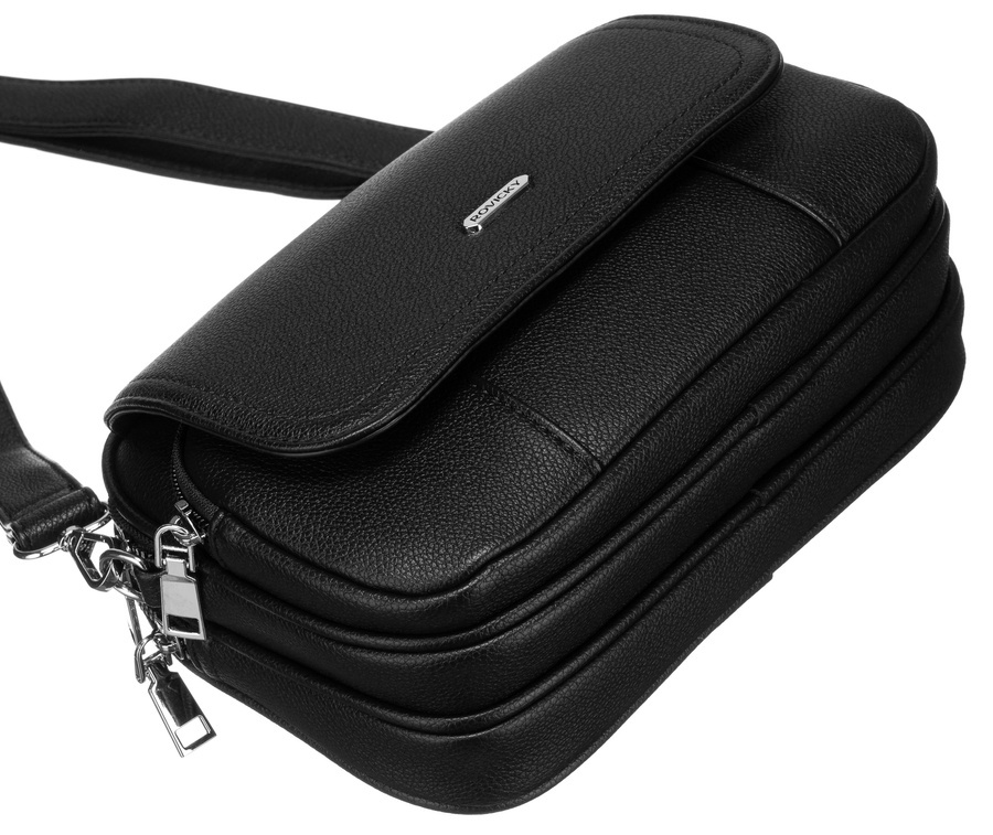 Torebka damska PU R-074-02 Black - obrazek 12