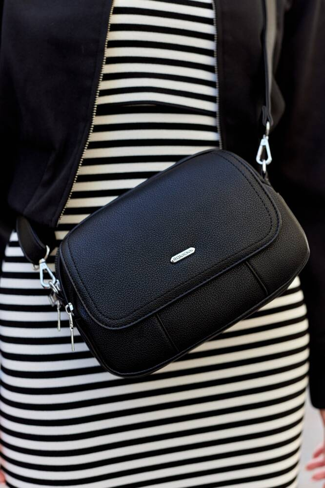 Torebka damska PU R-074-02 Black - obrazek 6