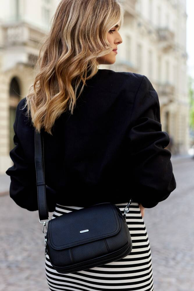 Torebka damska PU R-074-02 Black - obrazek 10