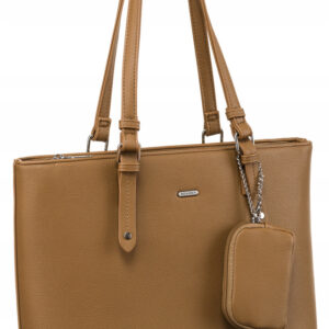 Shopperka damska ze skóry ekologicznej z dodatkową portmonetką - Rovicky