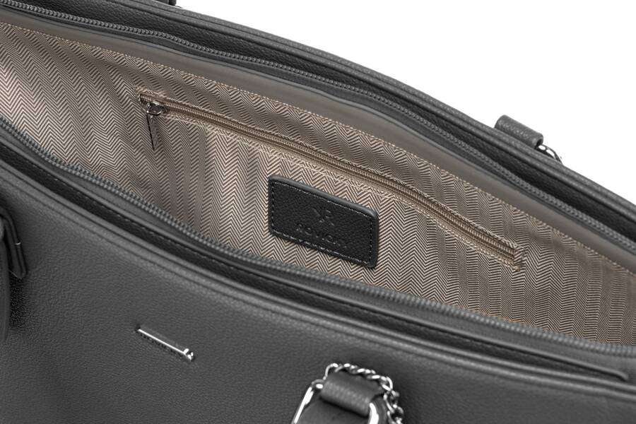 Shopperka damska ze skóry ekologicznej z dodatkową portmonetką - Rovicky - obrazek 14