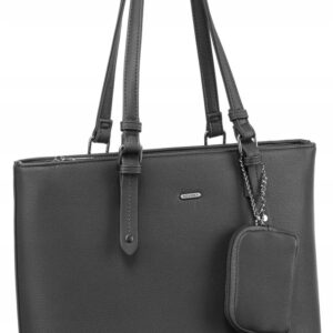 Shopperka damska ze skóry ekologicznej z dodatkową portmonetką - Rovicky