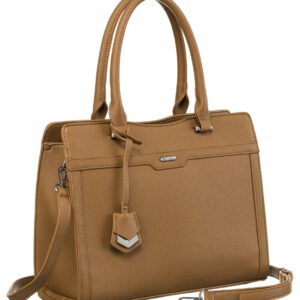 Elegancka, pojemna shopperka damska ze skóry ekologicznej - Rovicky