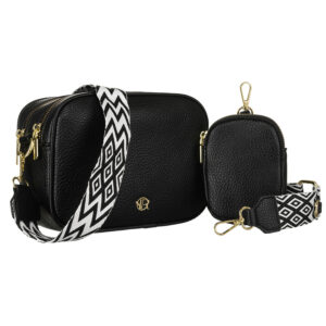 Listonoszka damska ze skóry ekologicznej z odpinaną portmonetką - Rovicky