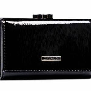 Duży portfel damski ze skóry naturalnej na bigiel i zatrzask - 4U Cavaldi