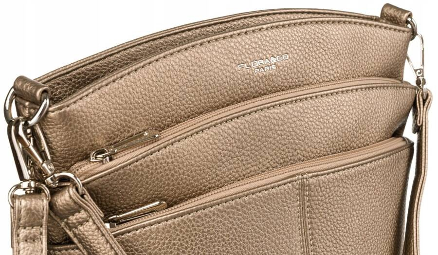 Torebka damska z odpinanym paskiem i uchwytem - Flora&Co - obrazek 4