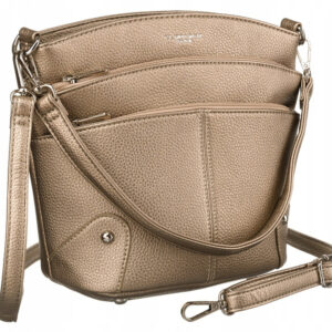 Torebka damska z odpinanym paskiem i uchwytem - Flora&Co