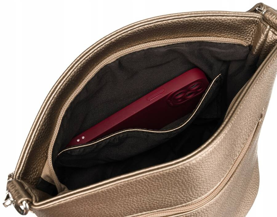 Torebka damska z odpinanym paskiem i uchwytem - Flora&Co - obrazek 6