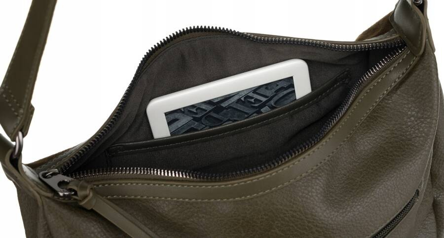 Listonoszka damska ze skóry ekologicznej - David Jones - obrazek 6