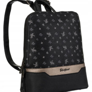 Elegancki plecaczek damski ze skóry ekologicznej - David Jones