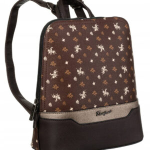 Elegancki plecaczek damski ze skóry ekologicznej - David Jones