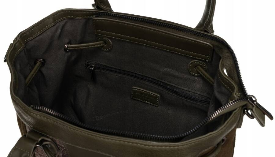 Torba damska ze skóry ekologicznej z motywem skóry węża - David Jones - obrazek 5