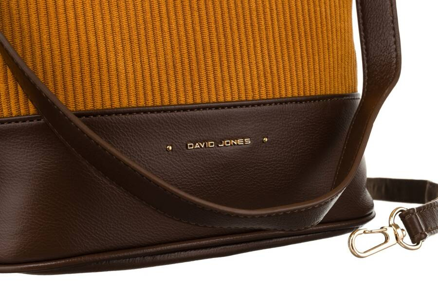 Torba damska ze skóry ekologicznej z odpinanym paskiem - David Jones - obrazek 4