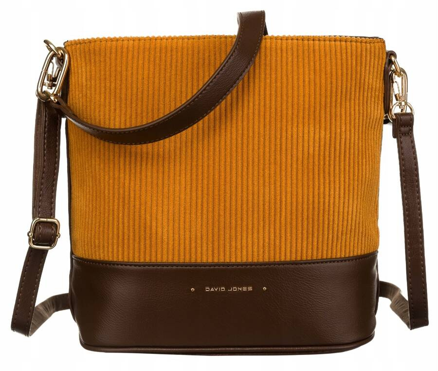 Torba damska ze skóry ekologicznej z odpinanym paskiem - David Jones - obrazek 2