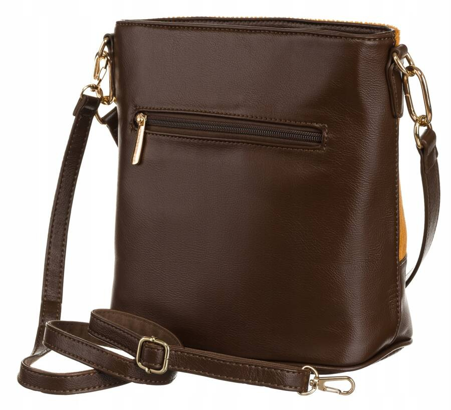 Torba damska ze skóry ekologicznej z odpinanym paskiem - David Jones - obrazek 3